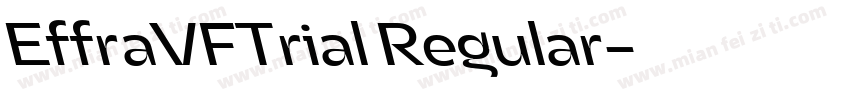 EffraVFTrial Regular字体转换